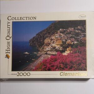 Vintage. Clementoni 2000 Piece Puzzle - Coastal Town. Positano-Italia